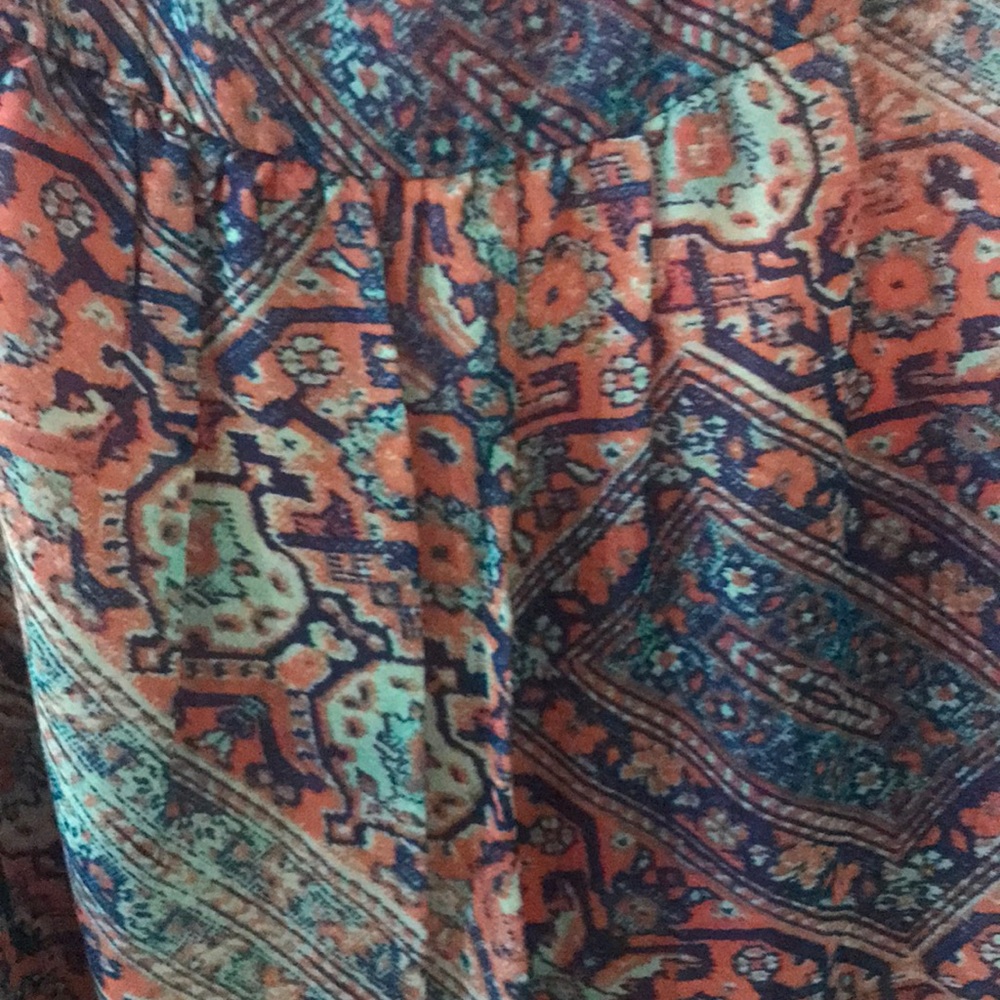 Sleeveless Coral Print Dress - Picture 4 of 4